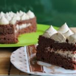 Gâteau au chocolat sans gluten avec chantilly au Nescafé - La Cassata Celiaca
