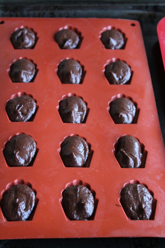 Mini madeleines au chocolat sans gluten - La Cassata Celiaca