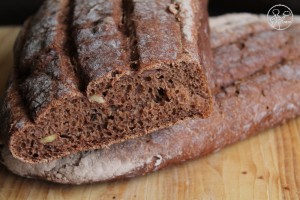 Pain cabosse au cacao et noix sans gluten - La Cassata Celiaca