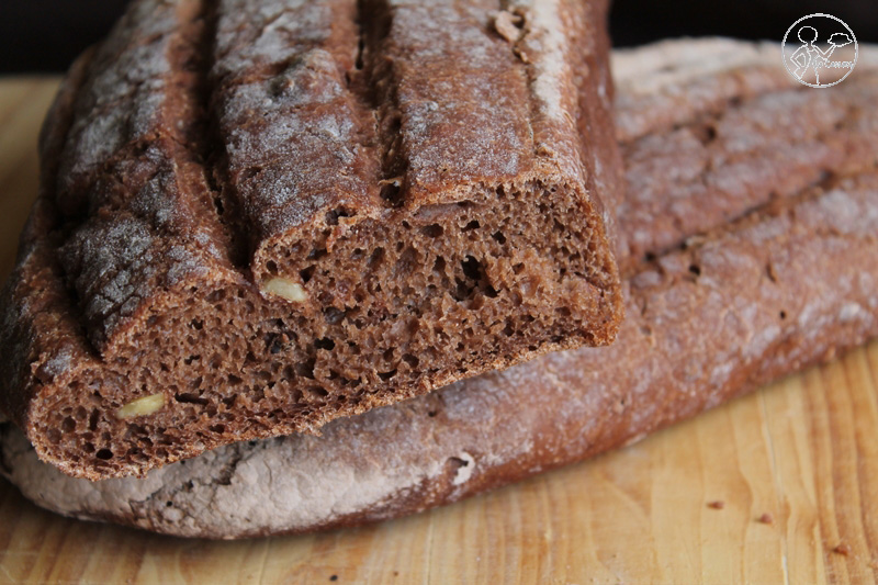 Pain cabosse al cacao e noci, senza glutine - La Cassata Celiaca