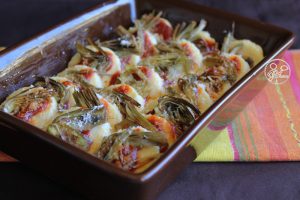Gnocchis à la romana avec sauce tomates et artichauts - La Cassata Celiaca
