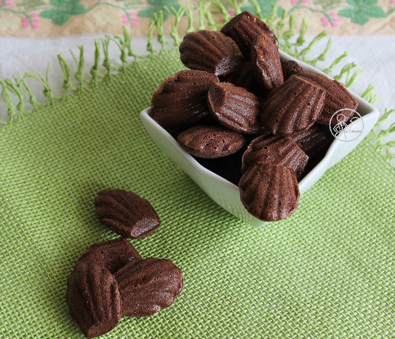 Mini madeleines au chocolat sans gluten - La Cassata Celiaca