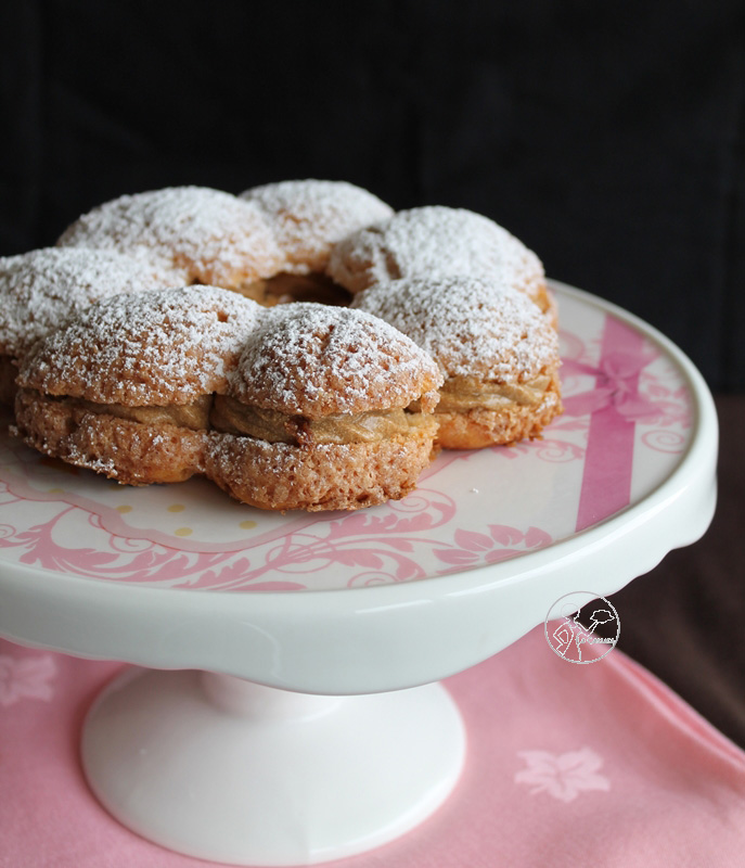 Paris-Brest de Conticini avec crème mousseline au café sans gluten - La Cassata Celiaca