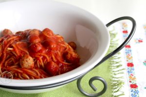 Spaghetti, sugo e polpettine - La Cassata Celiaca