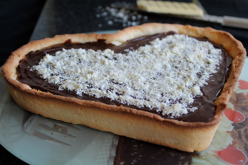 Crostata con caramello e ganache al cioccolato - La Cassata Celiaca