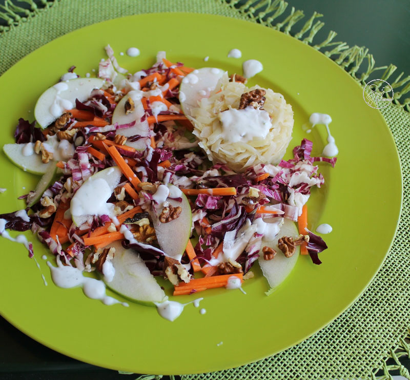 Salade de cabus et de chicorée - La Cassata Celiaca Salade de cabus et de chicorée - La Cassata Celiaca