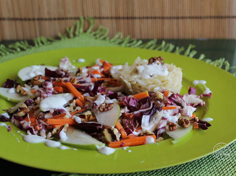 Salade de cabus et de chicorée - La Cassata Celiaca Salade de cabus et de chicorée - La Cassata Celiaca