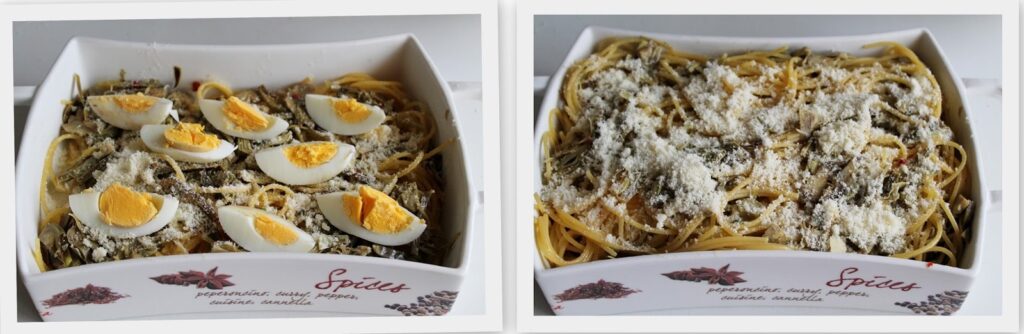 Gratin di spaghetti e carciofi - La Cassata Celiaca Gratin di spaghetti e carciofi - La Cassata Celiaca