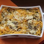 Gratin de spaghettis et artichauts sans gluten - La Cassata Celiaca