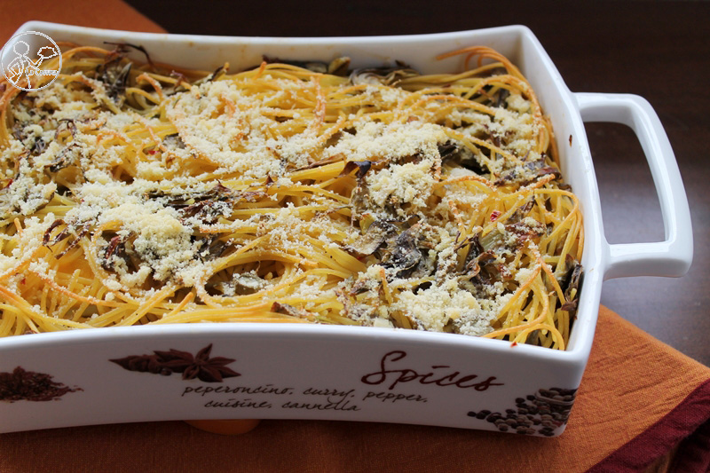 Gratin di spaghetti e carciofi - La Cassata Celiaca Gratin di spaghetti e carciofi - La Cassata Celiaca