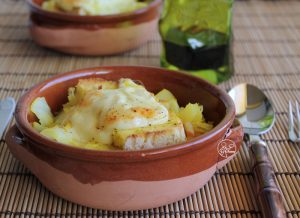 Gratin de cabus avec bacon, safran et fromage fontina - La Cassata  