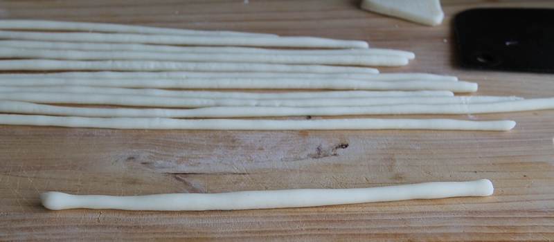 Pici avec huile, ail et piment sans gluten - La Cassata Celiaca