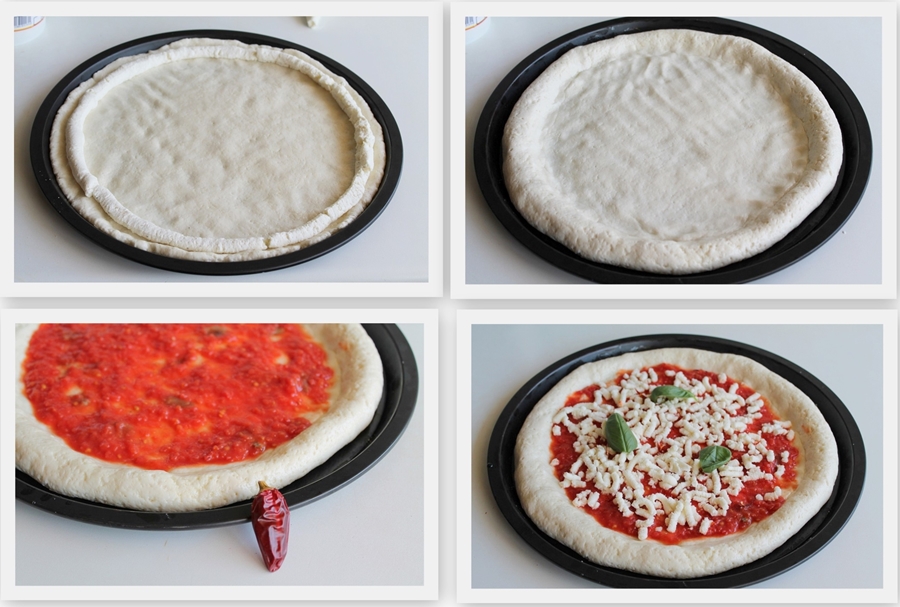 Pizza marinara aux bords fourrés sans gluten - La Cassata Celiaca