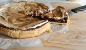 Crostata al cioccolato con meringa - La Cassata Celiaca
