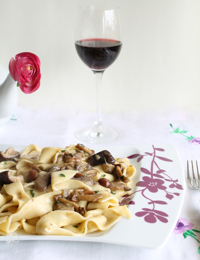 Pappardelle ai funghi senza glutine - La Cassata Celiaca Pappardelle ai funghi senza glutine - La Cassata Celiaca