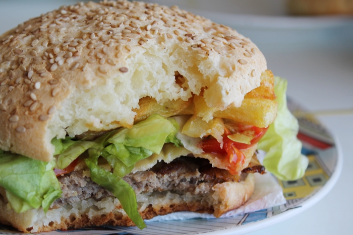 Parm-Burger, mon hamburger sans gluten au parmesan - La Cassata Celiaca