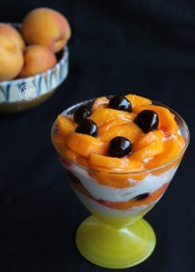 Crème de philadelphia et abricots en verrine - La Cassata Celiaca