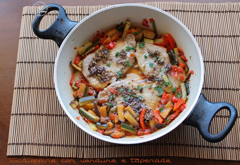 Scaloppine con verdure e tapenade - La Cassata Celiaca Scaloppine con verdure e tapenade - La Cassata Celiaca