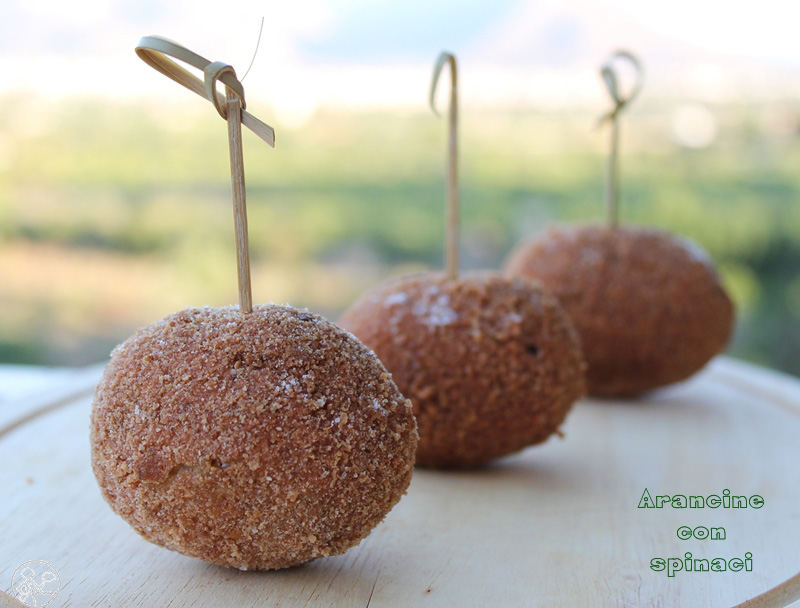 Il riciclo: arancine con spinaci - La Cassata Celiaca