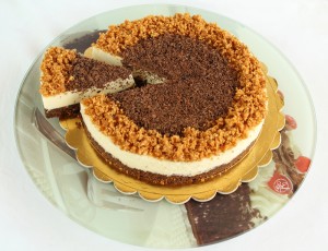 Cheesecake sans gluten au chocolat blanc - La Cassata Celiaca