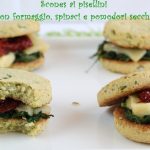 Scones ai pisellini con formaggio, spinaci e pomodori - La Cassata Celiaca