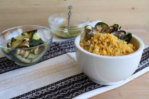 Cous Cous con zucchine e vongole (senza glutine) - La Cassata Celiaca