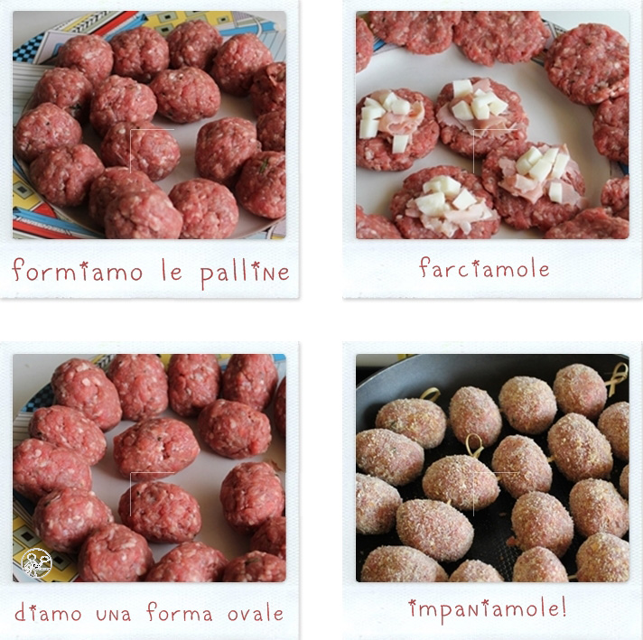 Brochettes de viande avec jambon et fromage, sans gluten - La Cassata Celiaca