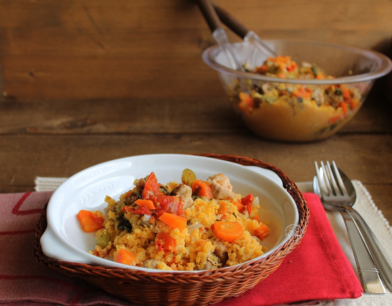 Cous Cous avec ragoût de dinde, sans gluten - La Cassata Celiaca Cous Cous avec ragoût de dinde, sans gluten - La Cassata Celiaca