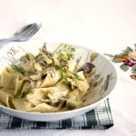 Pappardelle alla carbonara di carciofi (senza glutine)