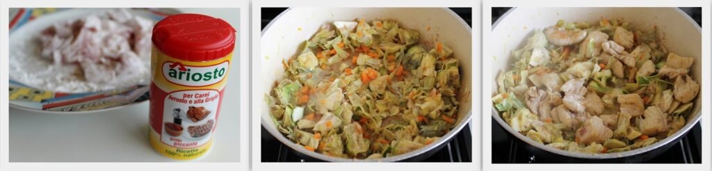 Ragoût de dinde et artichauts - La Cassata Celiaca