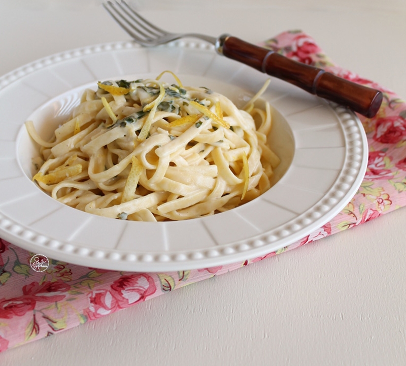 Tagliatelles sans gluten et sauce au citron