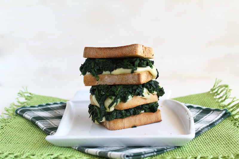 Mon croque-monsieur aux épinards sans gluten - La Cassata Celiaca