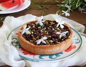 Crostata al gelo di anguria senza glutine - La Cassata Celiaca