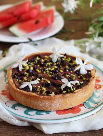 Crostata al gelo di anguria senza glutine - La Cassata Celiaca