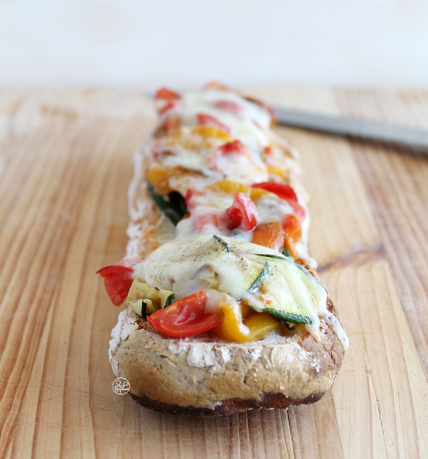 Bruschetta con peperoni e zucchine, senza glutine - La Cassata Celiaca