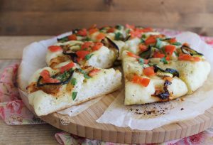 Focaccia con stracchino e zucchine senza glutine - La Cassata Celiaca