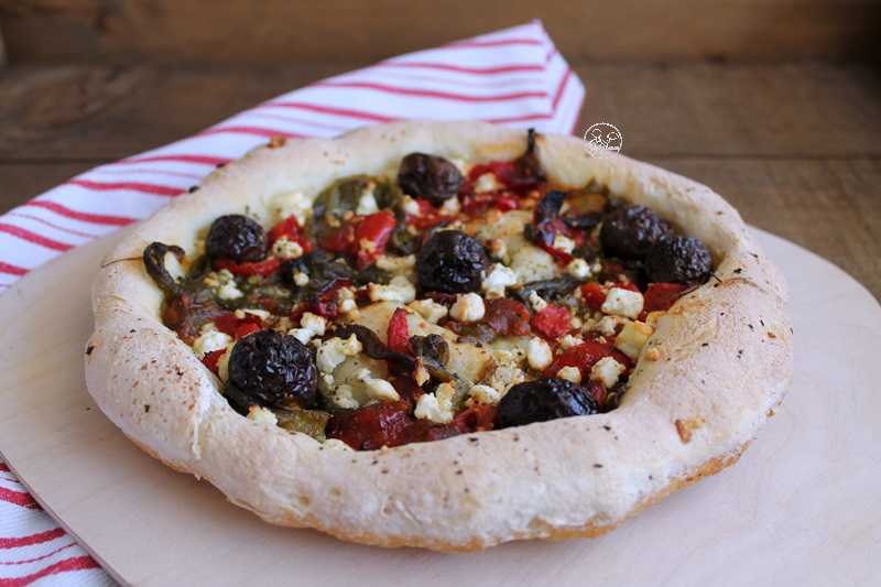 Pizza greca senza glutine - La Cassata Celiaca