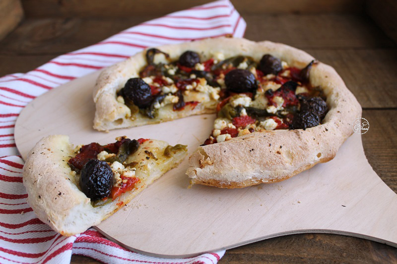 Pizza grecque sans gluten - La Cassata Celiaca
