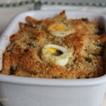 Gratin de pennettes avec artichauts et pommes de terre sans gluten
