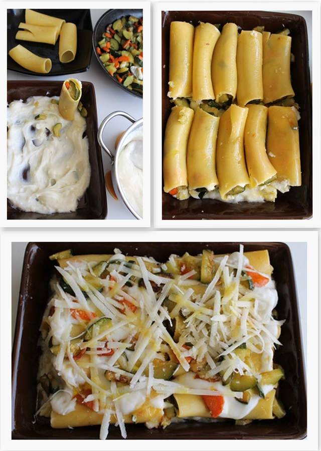 Cannelloni senza glutine con zucchine e carote - La Cassata Celiaca