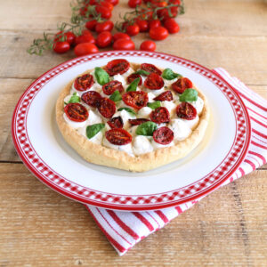 Crostata con formaggio e pomodorini senza glutine - La cassata celiaca