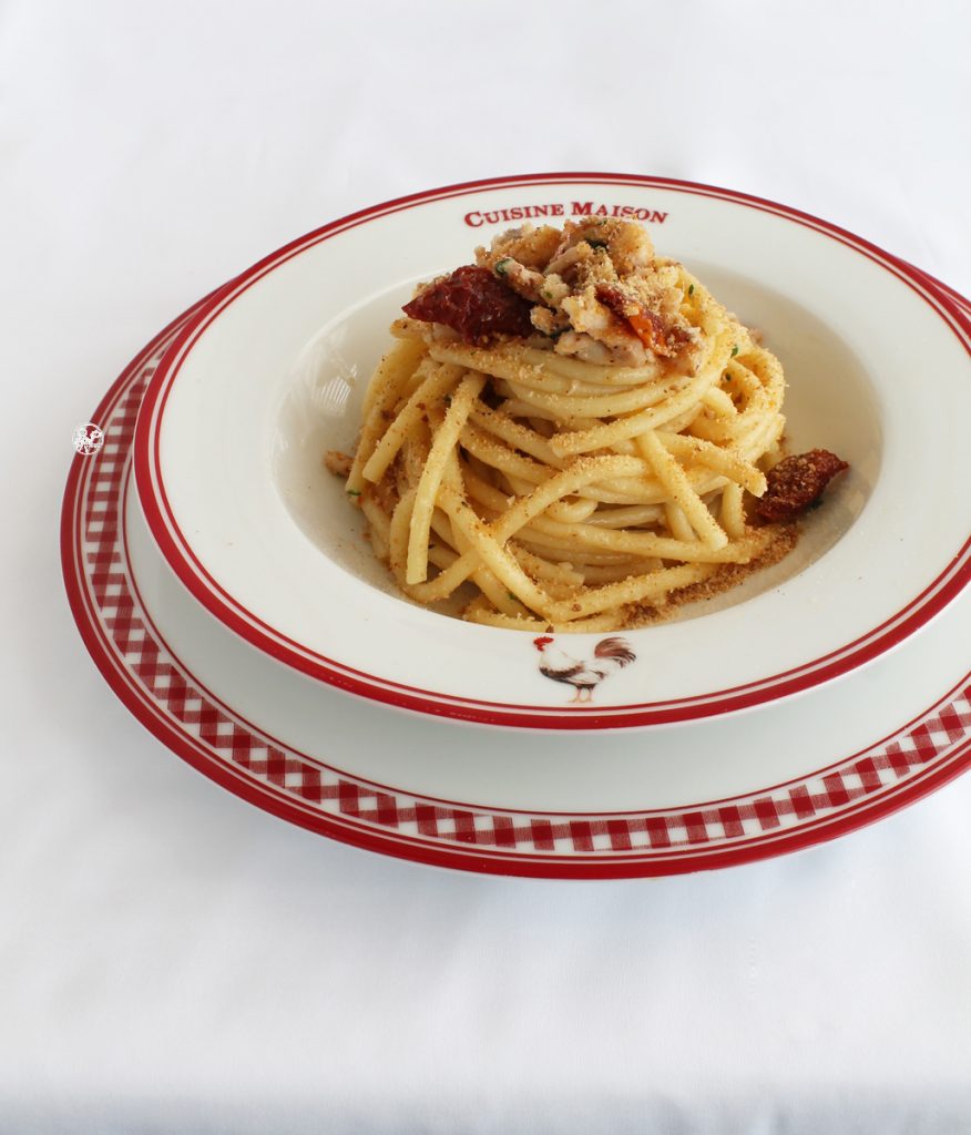 Bucatini, triglie e pomodori secchi senza glutine - La Cassata Celiaca