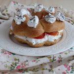 Paris Brest con robiola e pomodori senza glutine-La Cassata Celiaca