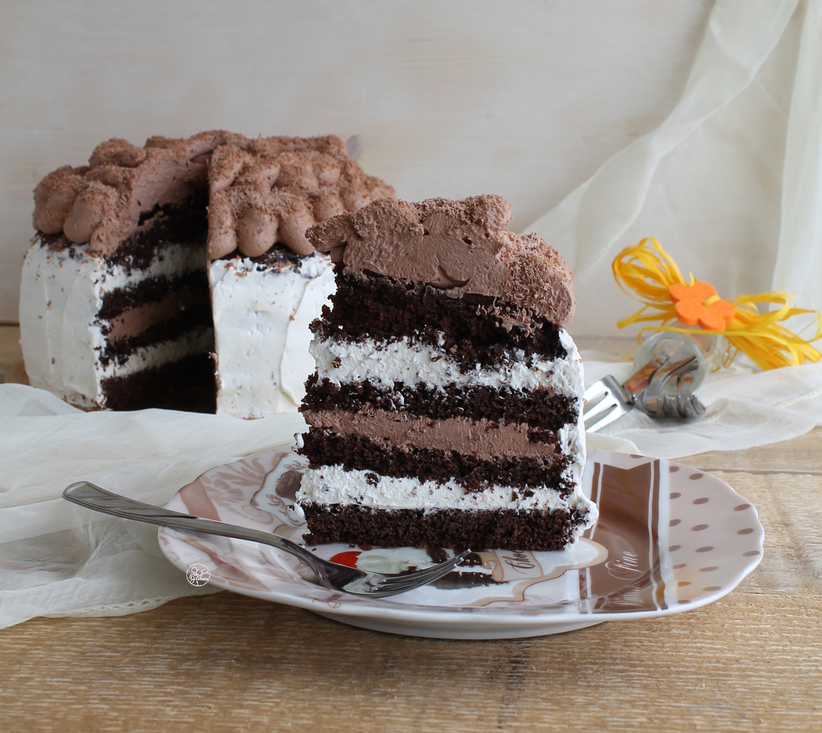Chocolate cake aux deux chocolats sans gluten - La Cassata Chocolate cake aux deux chocolats sans gluten - La Cassata