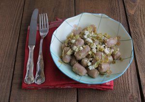Gnocchis de pommes de terre et châtaigne avec artichauts - La Cassata Celiaca