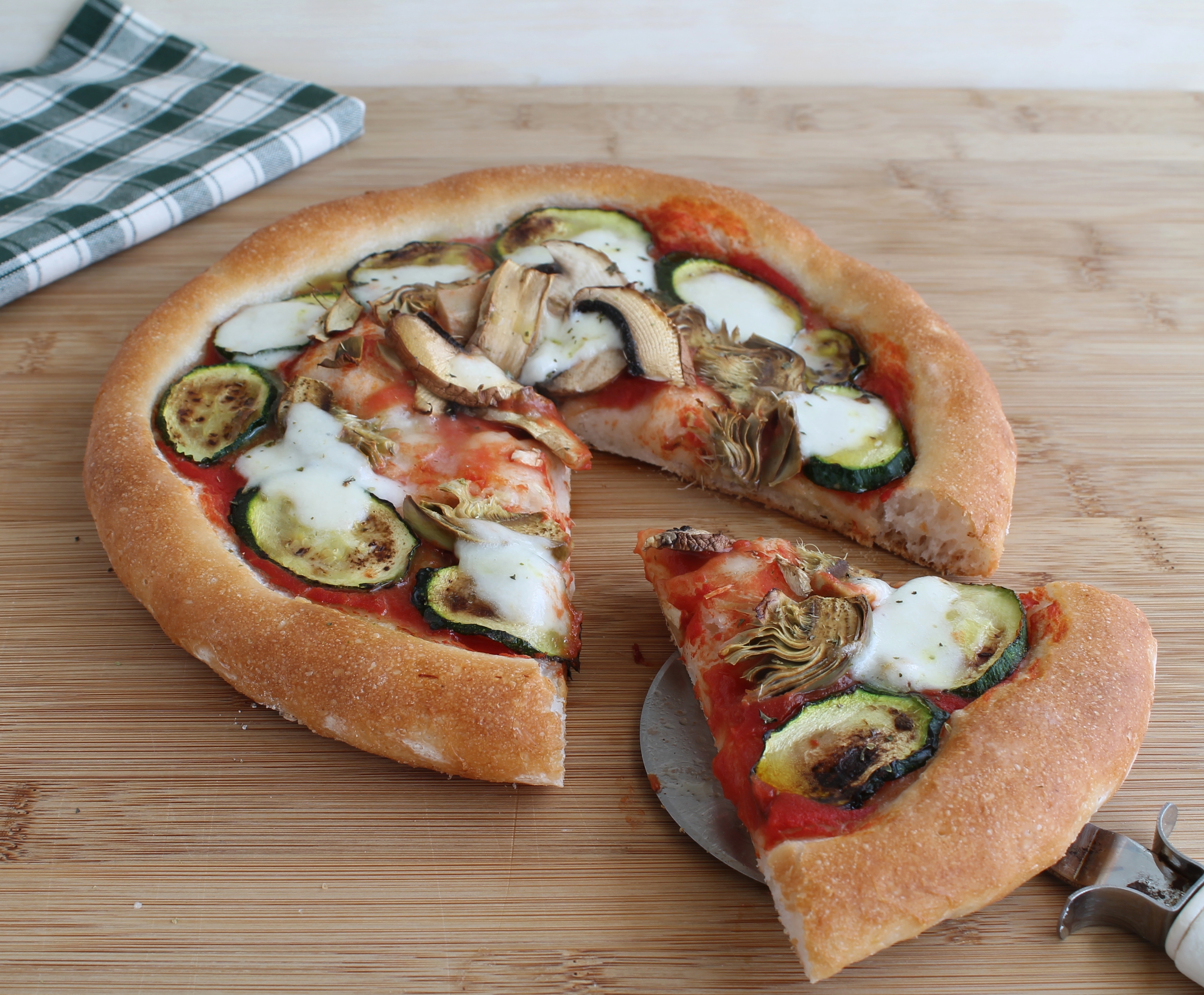 Pizza vegetariana per Piaceri Mediterranei - La Cassata Celiaca
