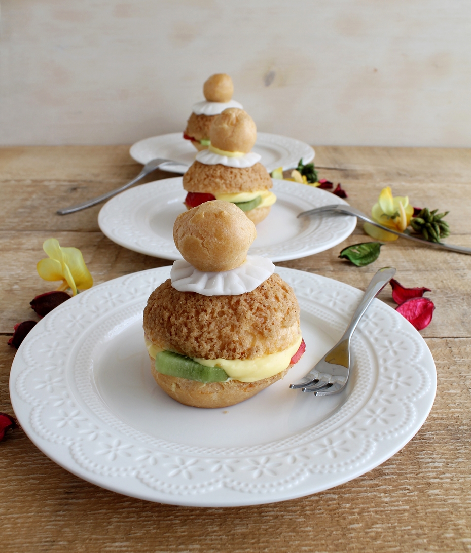 Religieuses aux fruits sans gluten - La Cassata Celiaca