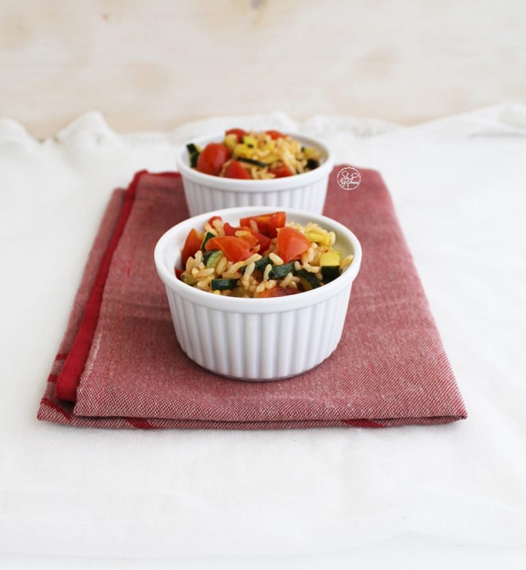Salade chaude de riz et courgettes- La Cassata Celiaca