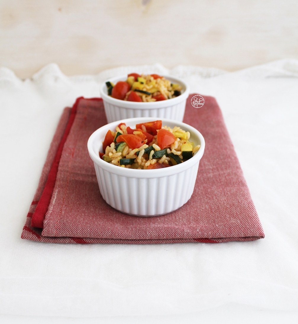 Insalata calda di riso, zucchine e pomodorini - La Cassata Celiaca Insalata calda di riso, zucchine e pomodorini - La Cassata Celiaca