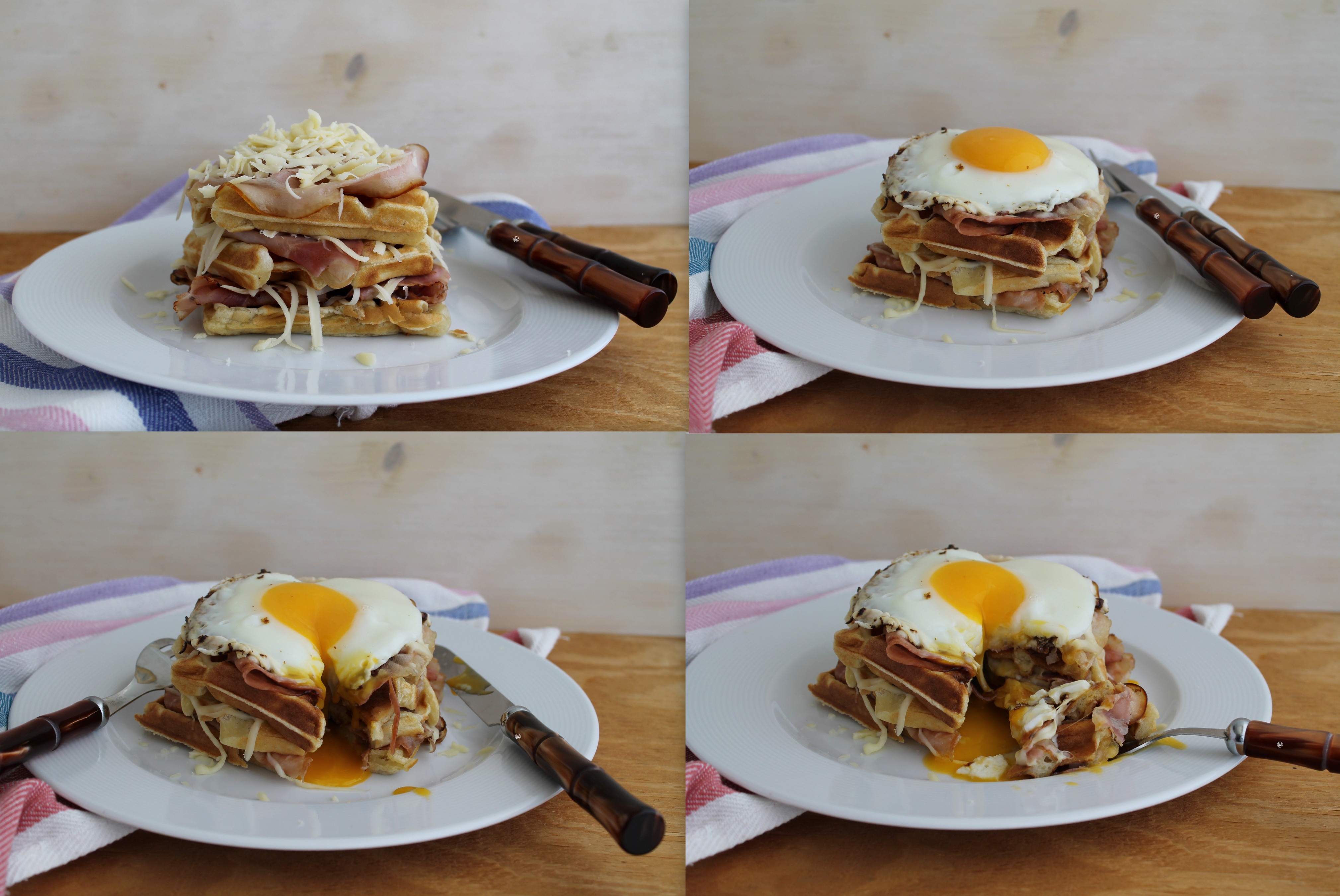 Waffel con porchetta senza glutine - La Cassata Celiaca Waffel con porchetta senza glutine - La Cassata Celiaca